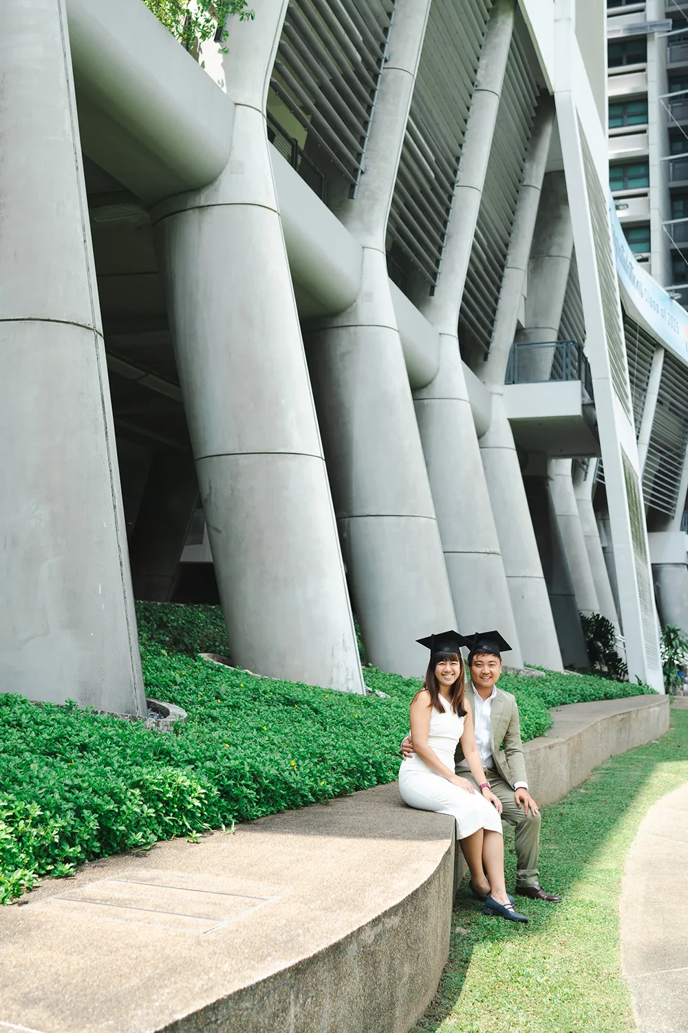 Couple graduation photoshoot in NUS, Singapore.