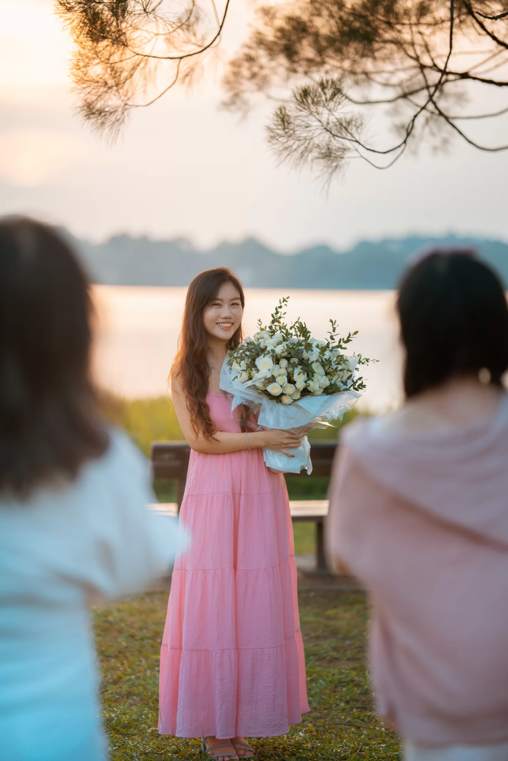 Marriage proposal at Upper Seletar Reservoir, Singapore.