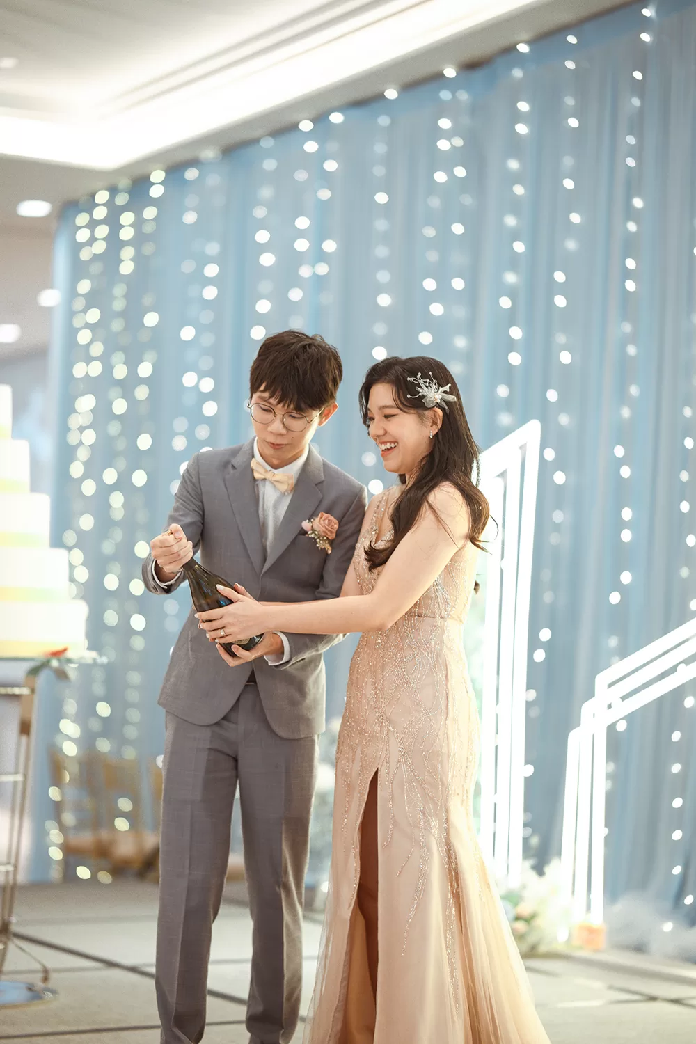 Actual day wedding at Equarius Hotel, Singapore.