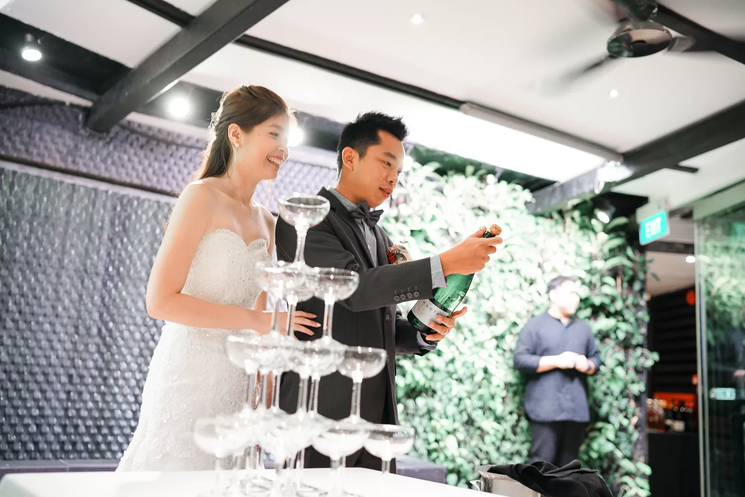 Actual day wedding at The Villa, Botanic Gardens, Singapore.
