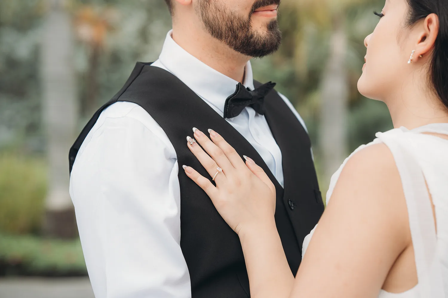 Pre-wedding photoshoot at Gardens by the Bay, Singapore