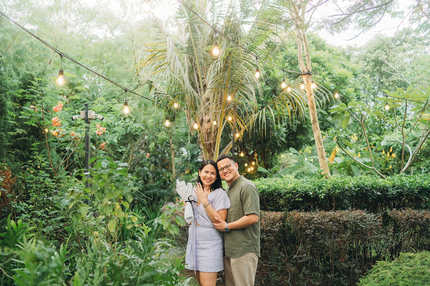 Marriage proposal at The Summerhouse, Singapore.