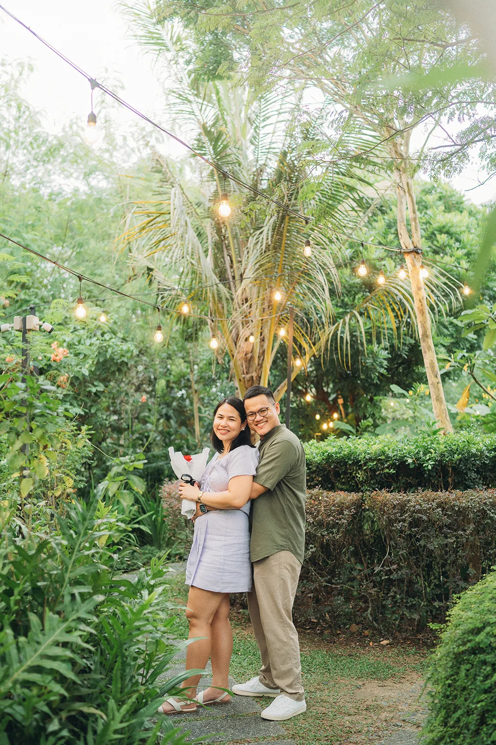 Marriage proposal at The Summerhouse, Singapore.