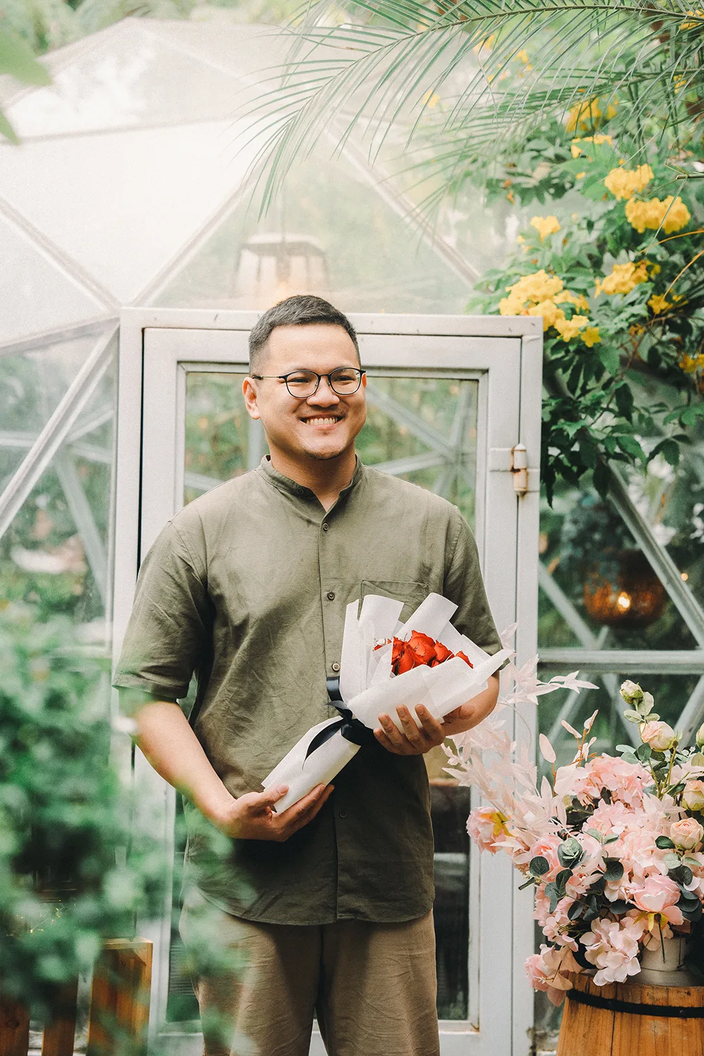 Marriage proposal at The Summerhouse, Singapore.