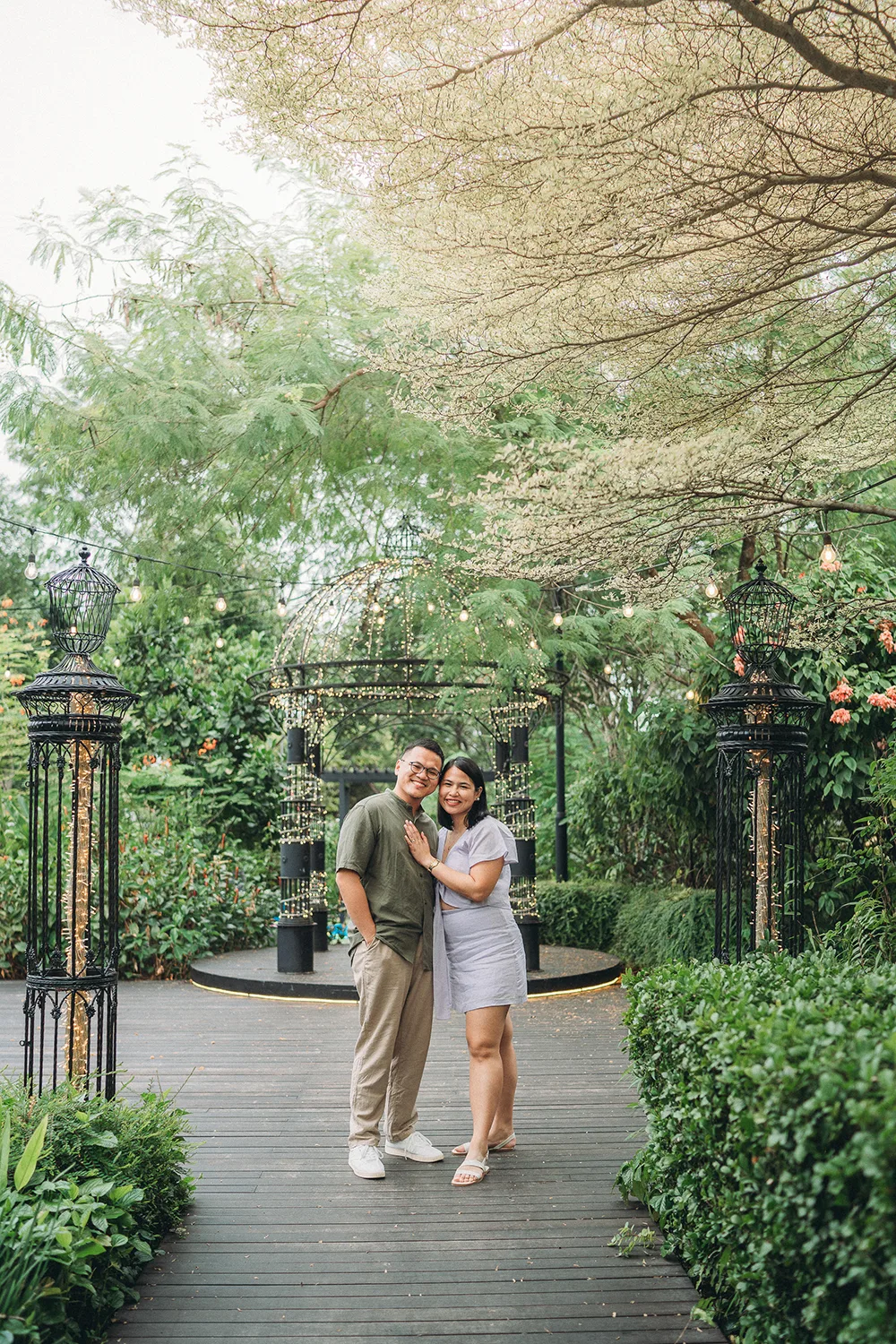 Marriage proposal at The Summerhouse, Singapore.