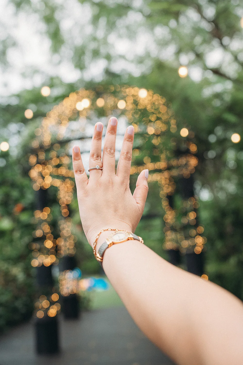 Marriage proposal at The Summerhouse, Singapore.