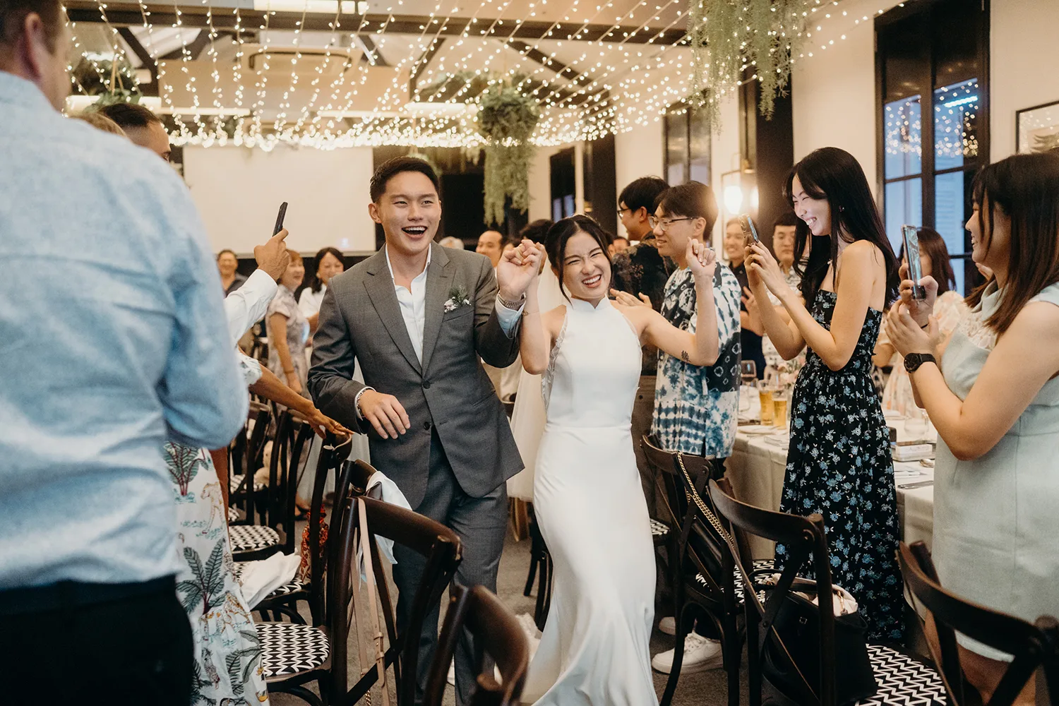 Actual day wedding at Au Balcon at The Garage, Botanic Gardens, Singapore.