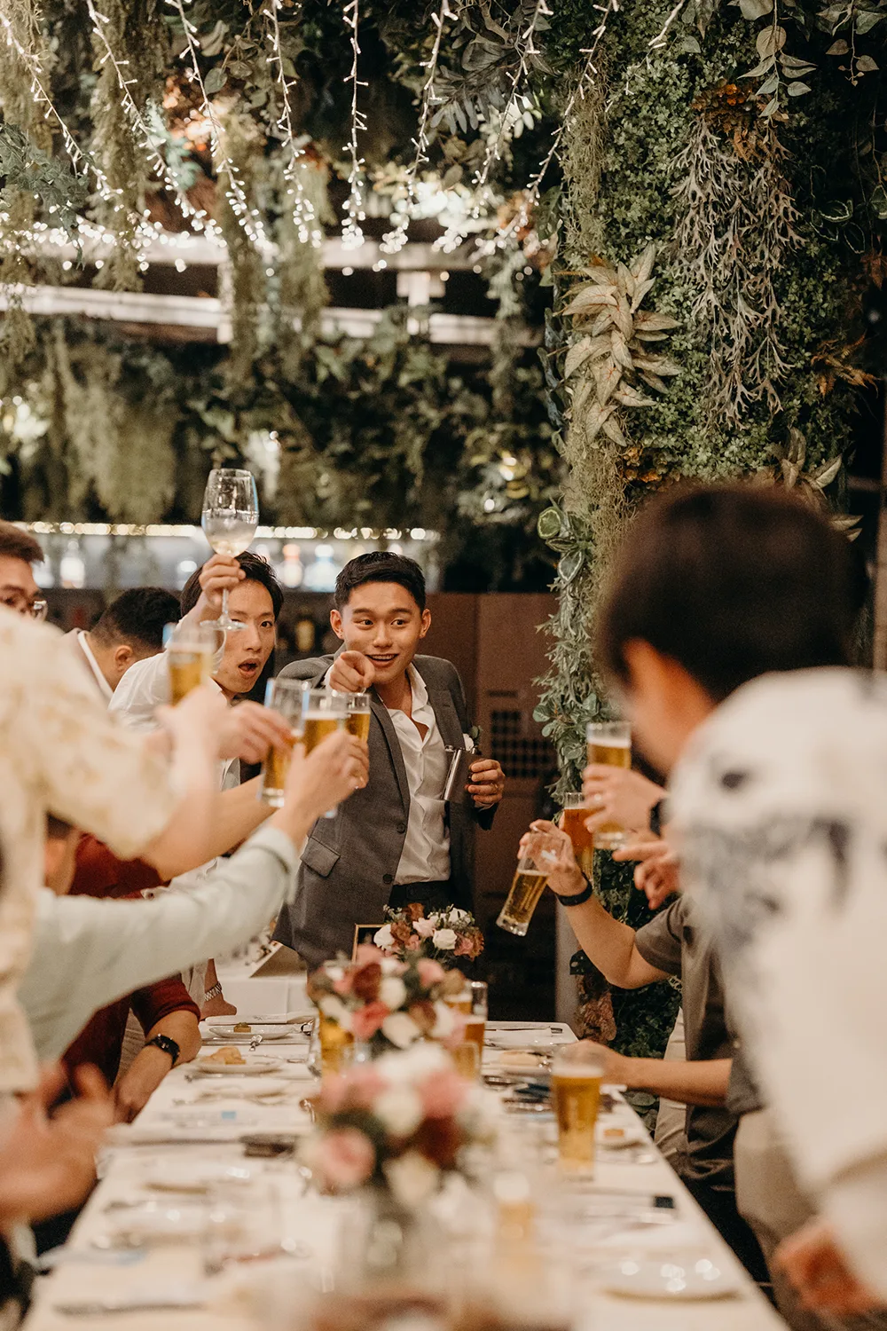 Actual day wedding at Au Balcon at The Garage, Botanic Gardens, Singapore.