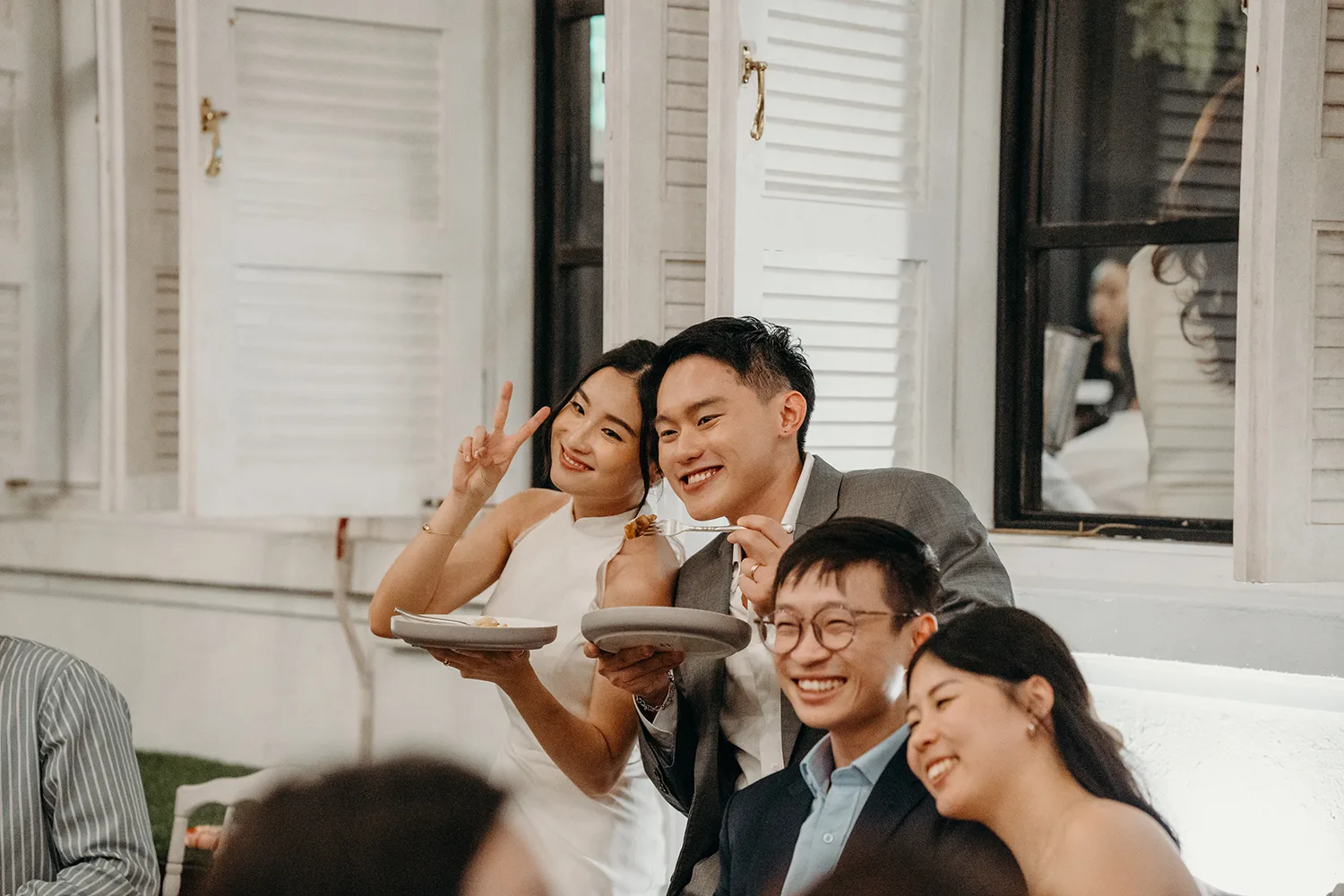 Actual day wedding at Au Balcon at The Garage, Botanic Gardens, Singapore.