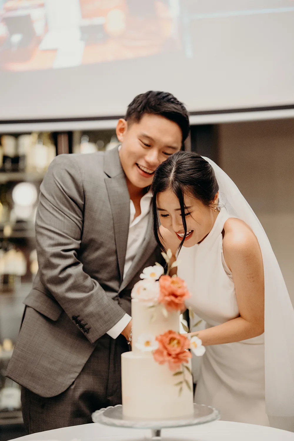 Actual day wedding at Au Balcon at The Garage, Botanic Gardens, Singapore.