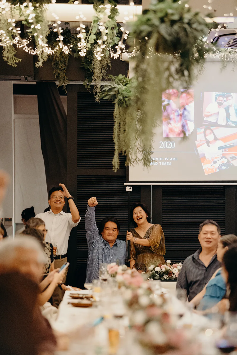 Actual day wedding at Au Balcon at The Garage, Botanic Gardens, Singapore.