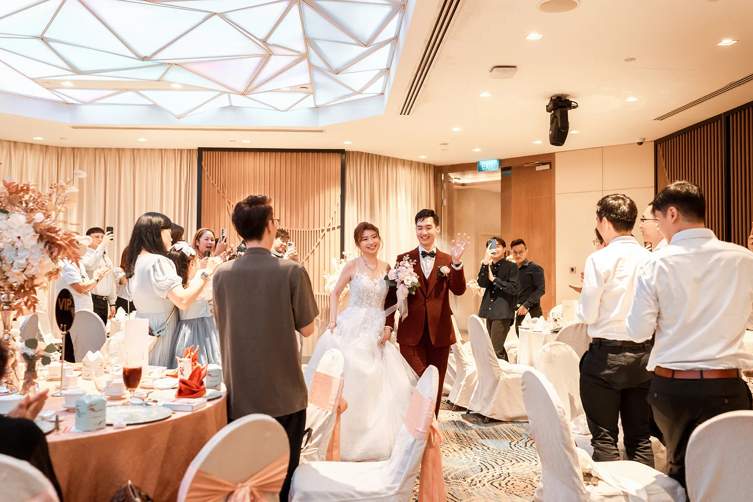 Actual day wedding at Four Points by Sheraton, Singapore.