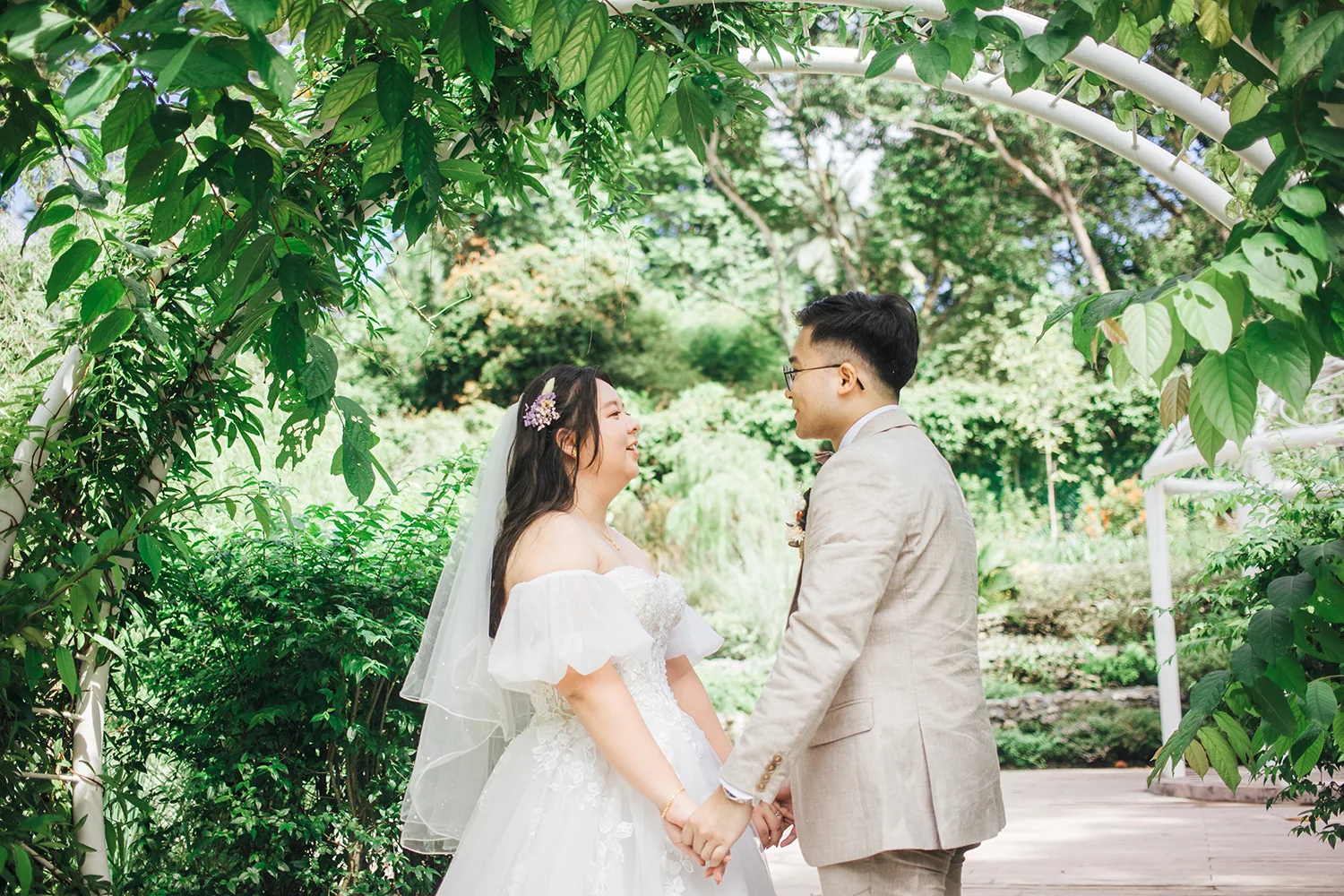 Actual day wedding at Vineyard at Hort Park, Singapore.