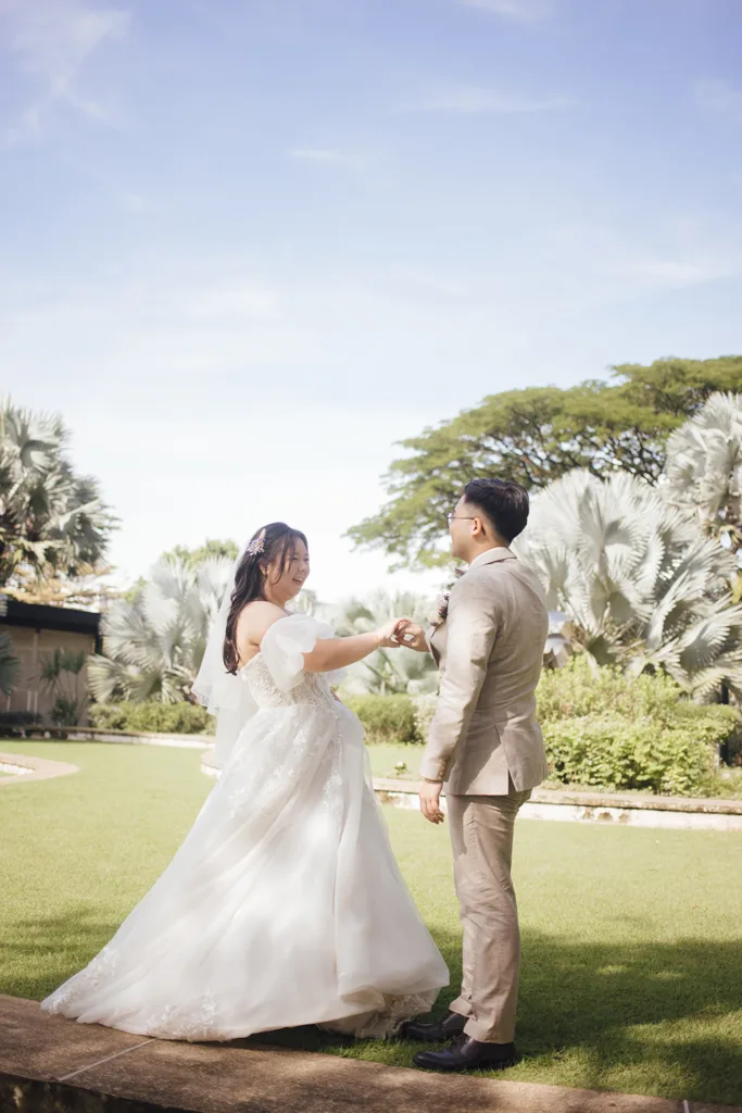 Actual day wedding at Vineyard at Hort Park, Singapore.