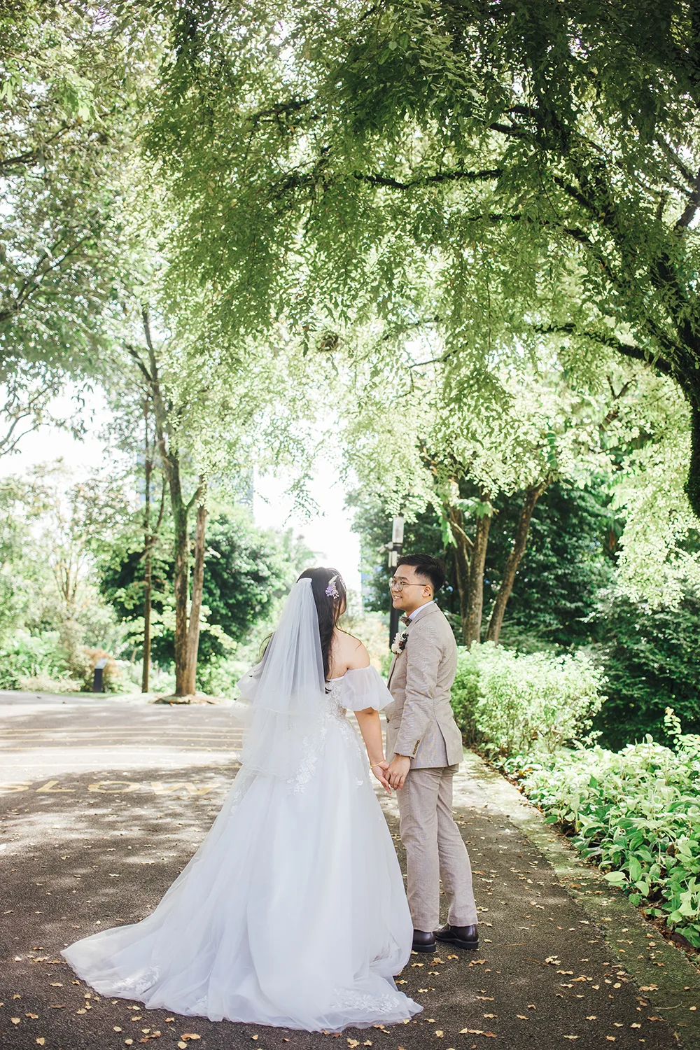 Actual day wedding at Vineyard at Hort Park, Singapore.