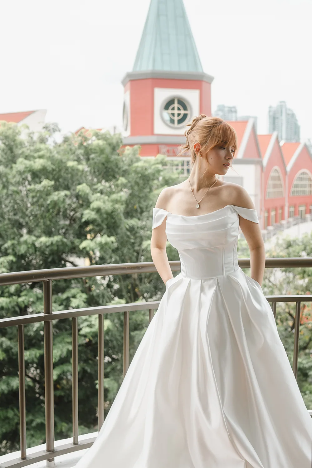 Styled bridal photoshoot at Paradox Merchant Court, Singapore.