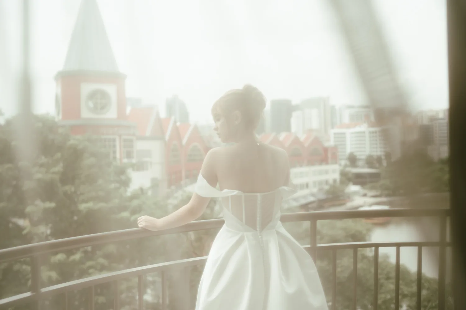 Styled bridal photoshoot at Paradox Merchant Court, Singapore.