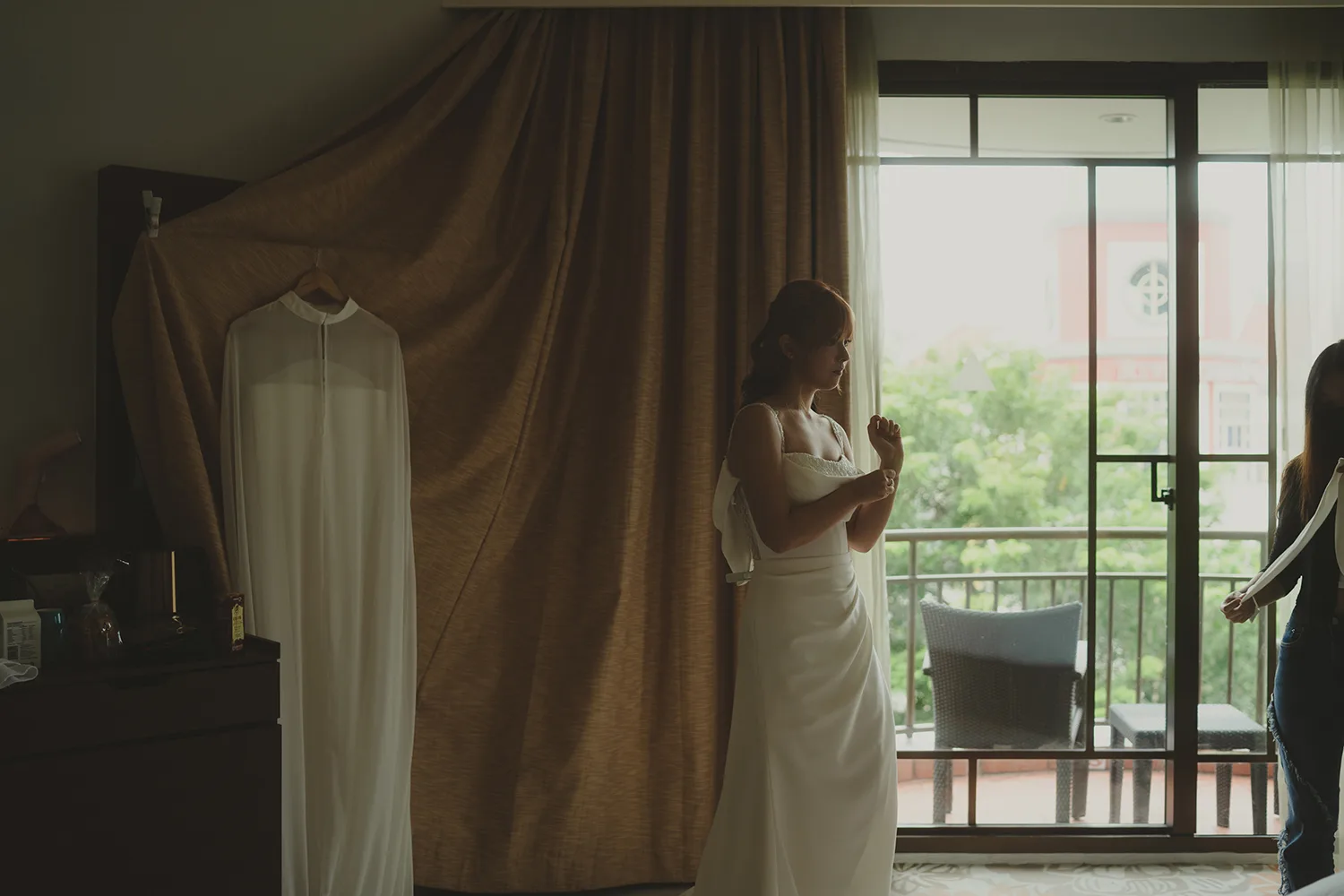 Styled bridal photoshoot at Paradox Merchant Court, Singapore.