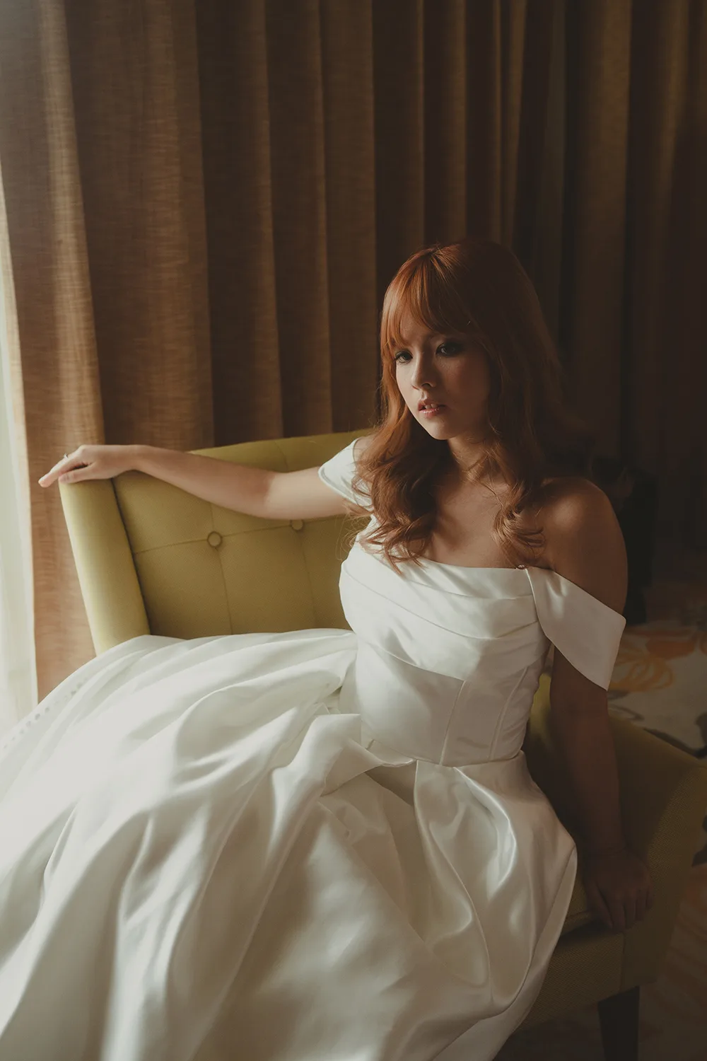 Styled bridal photoshoot at Paradox Merchant Court, Singapore.