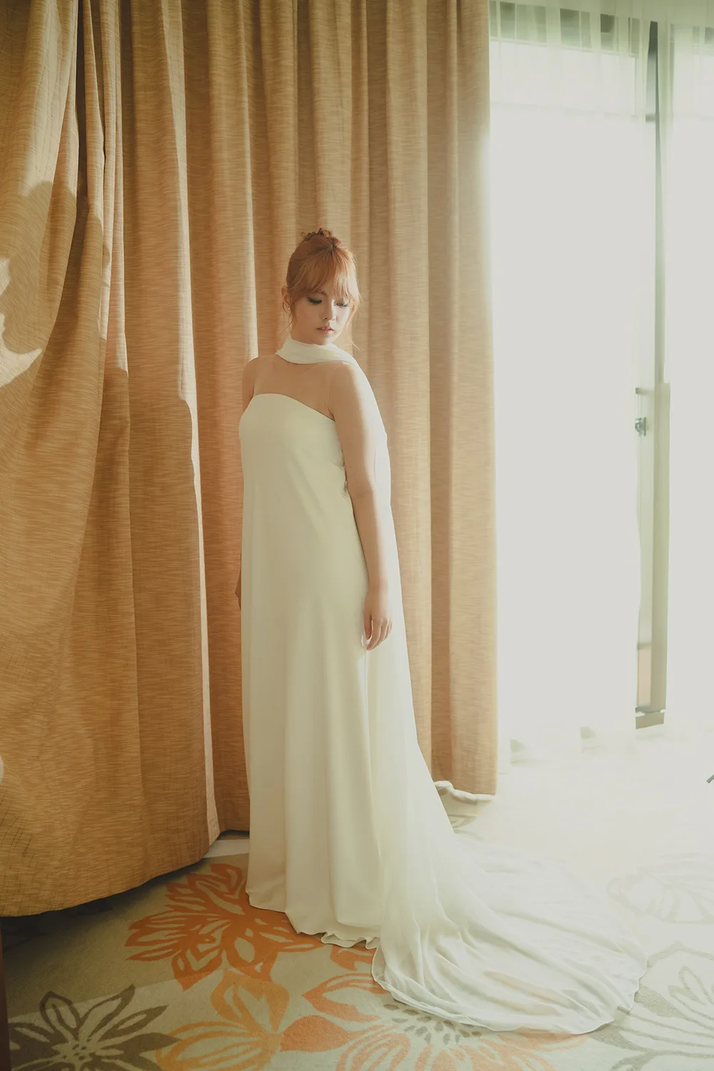 Styled bridal photoshoot at Paradox Merchant Court, Singapore.