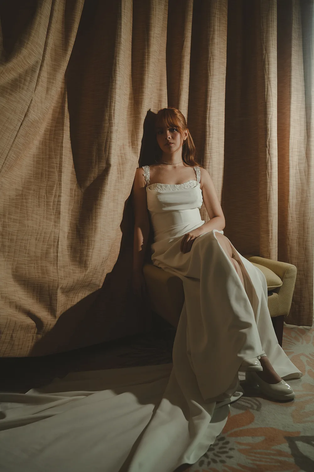 Styled bridal photoshoot at Paradox Merchant Court, Singapore.