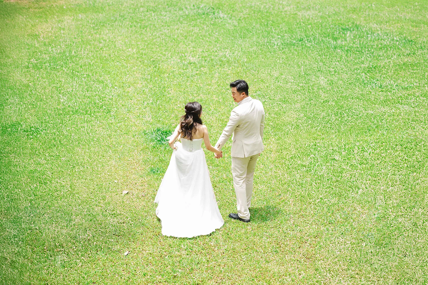 Actual day wedding at St. Andrew's Mission School, Singapore.