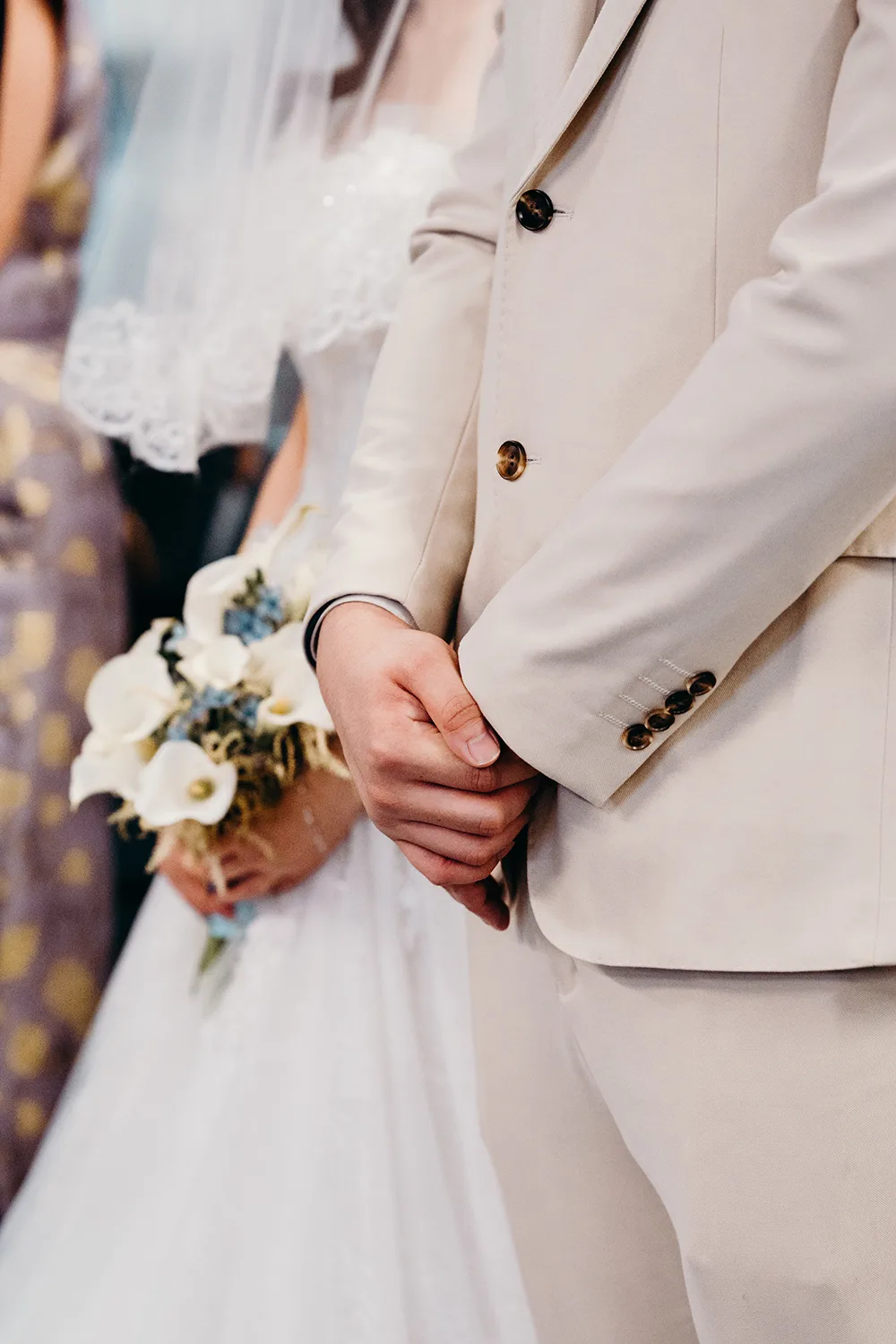 Actual day wedding at St. Andrew's Mission School, Singapore.