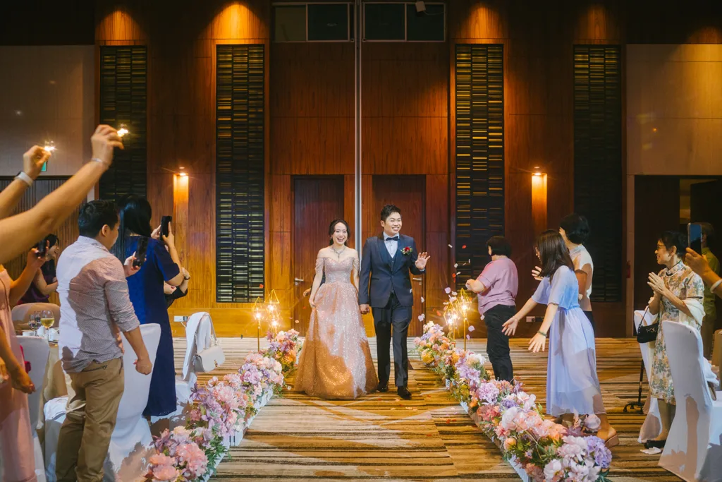 Actual day wedding at Amara Sanctuary Sentosa, Singapore.