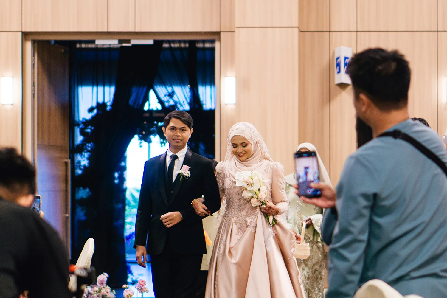 Wedding day at HometeamNS Bedok Reservoir, Singapore.