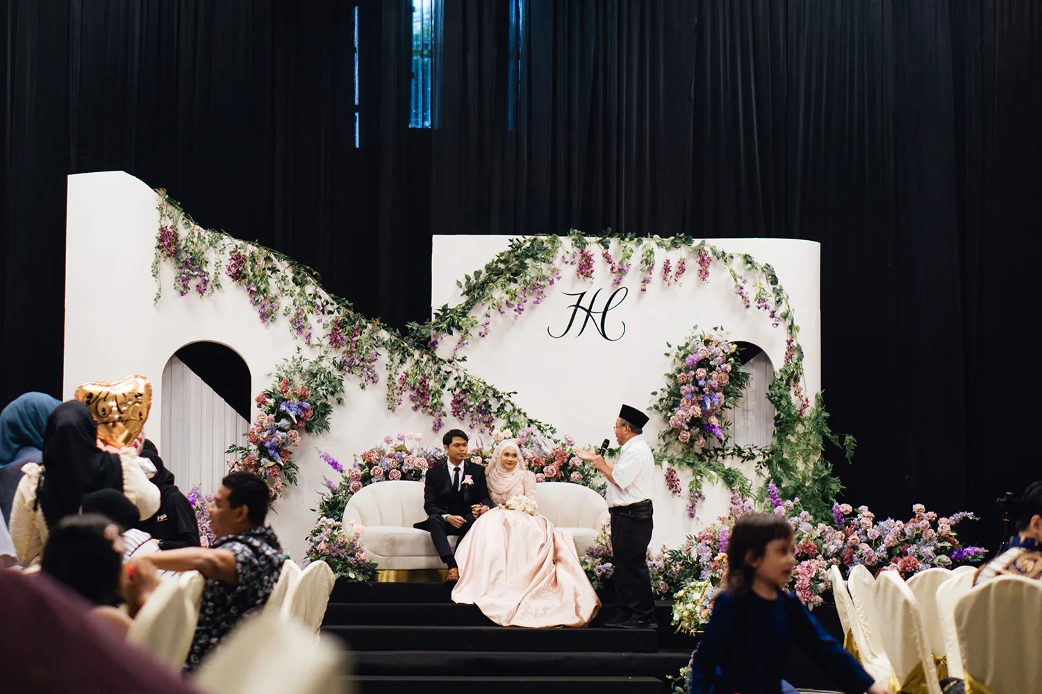 Wedding day at HometeamNS Bedok Reservoir, Singapore.