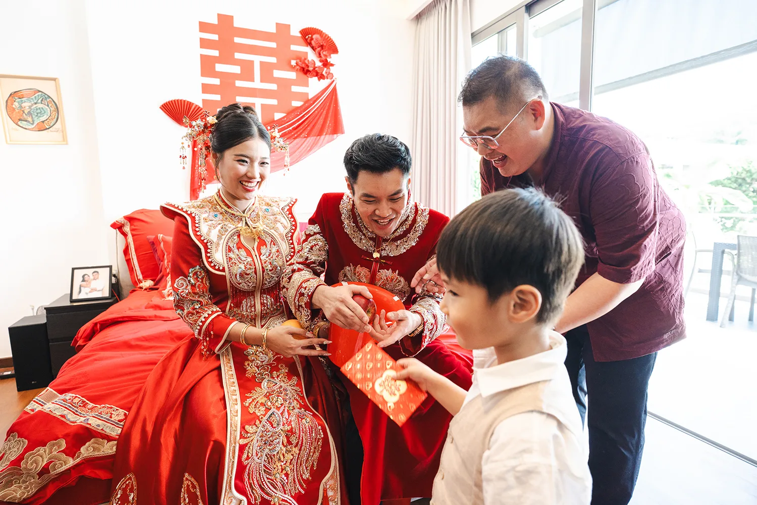 Actual day wedding at Pan Pacific Orchard, Singapore.