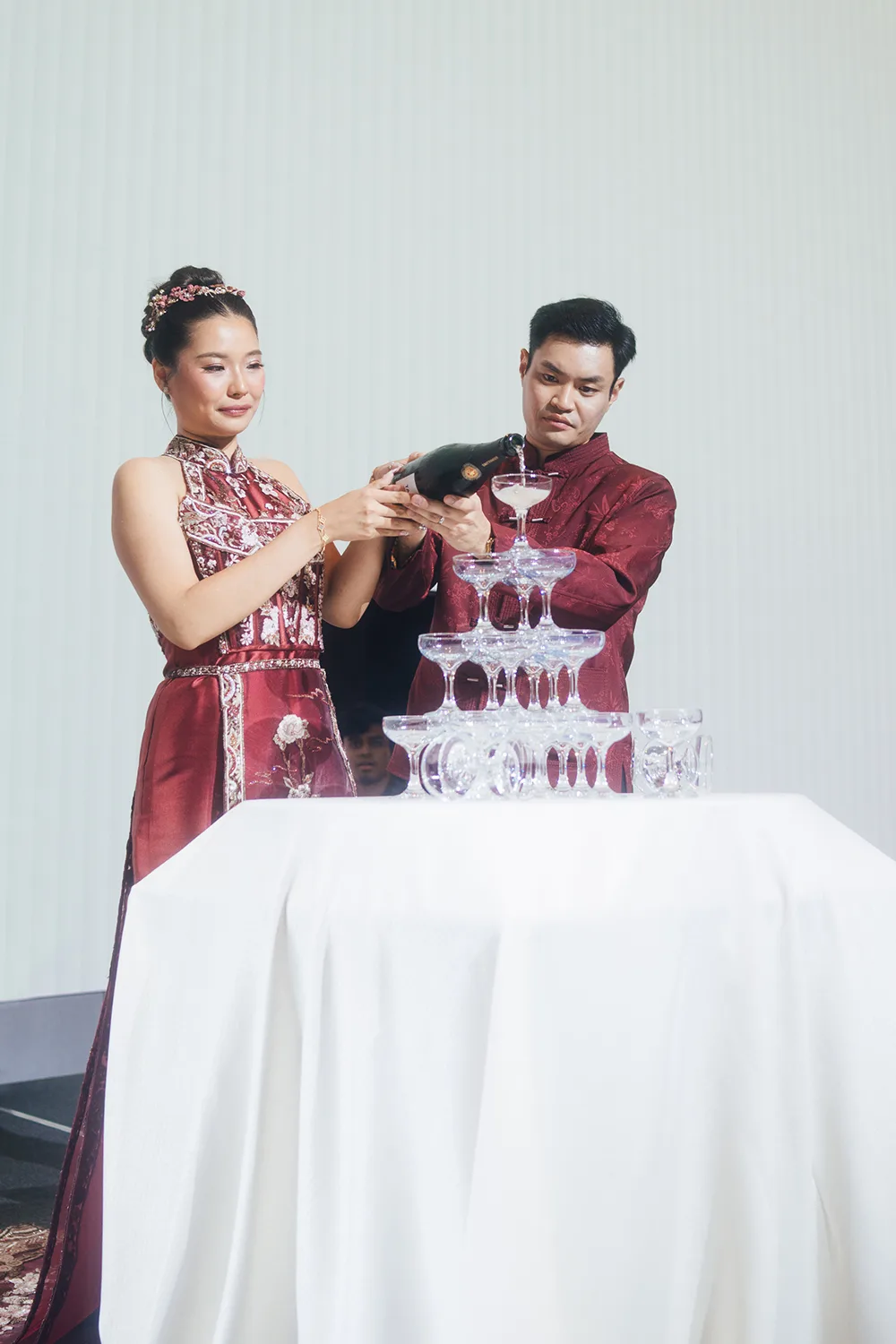 Actual day wedding at Pan Pacific Orchard, Singapore.