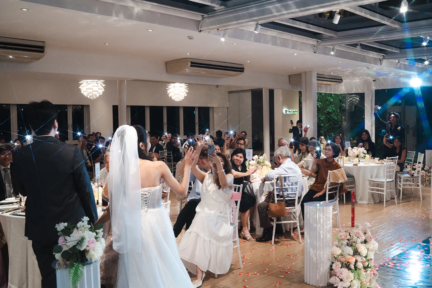 Actual day wedding at Sky Garden Sentosa, Singapore.