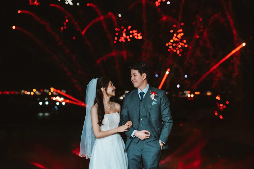 Actual day wedding at Sky Garden Sentosa, Singapore.