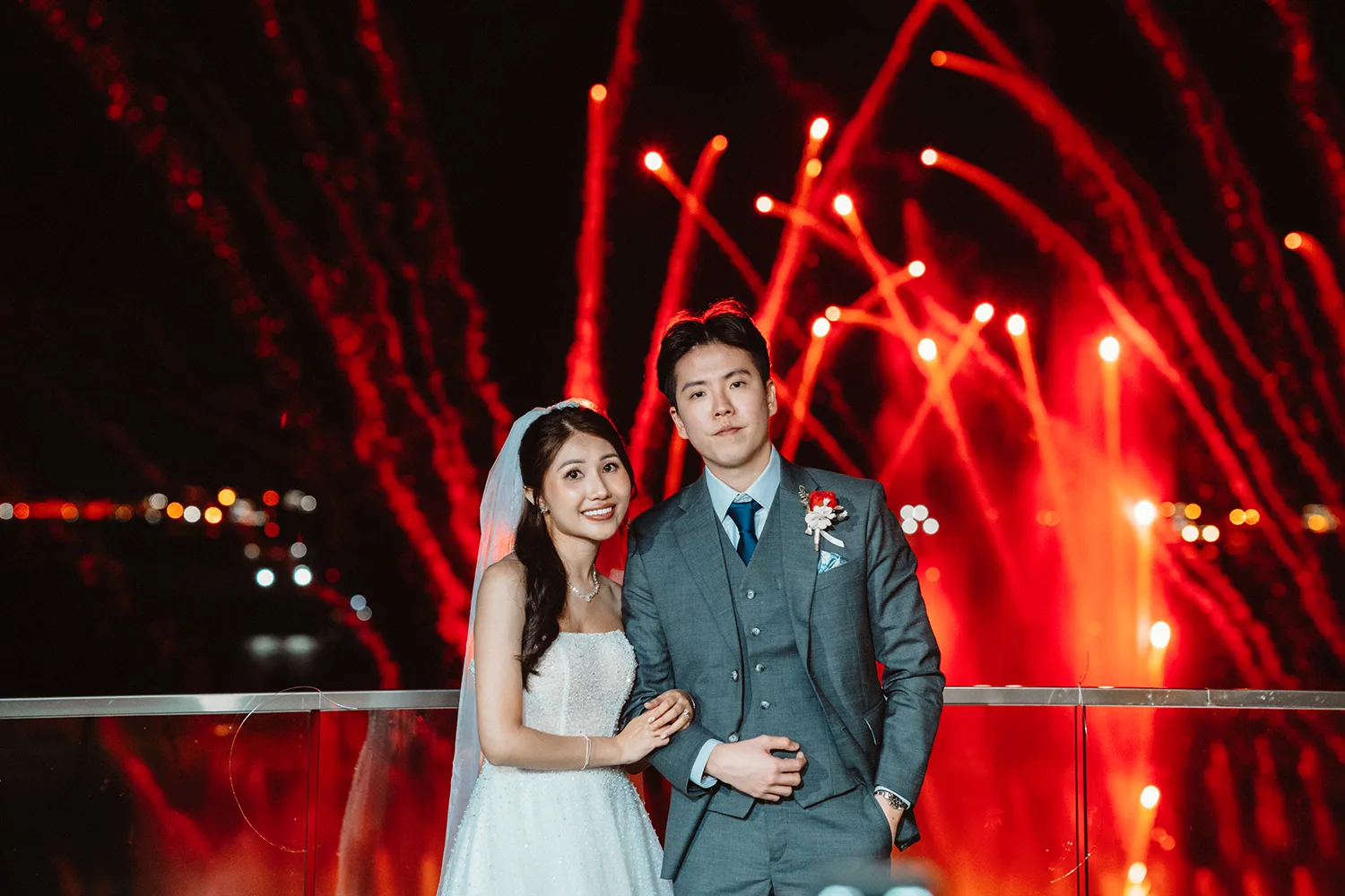 Actual day wedding at Sky Garden Sentosa, Singapore.