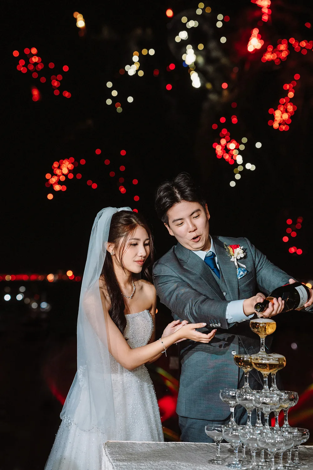 Actual day wedding at Sky Garden Sentosa, Singapore.