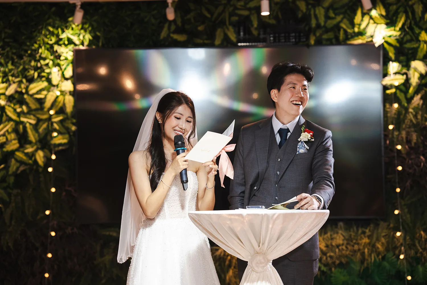 Actual day wedding at Sky Garden Sentosa, Singapore.