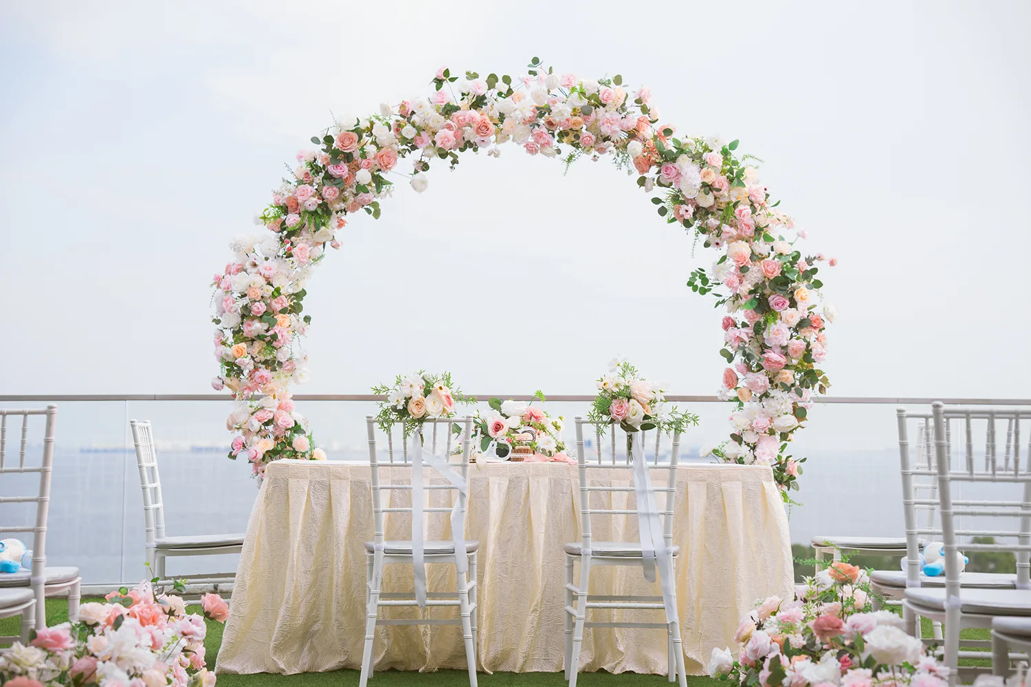 Actual day wedding at Sky Garden Sentosa, Singapore.
