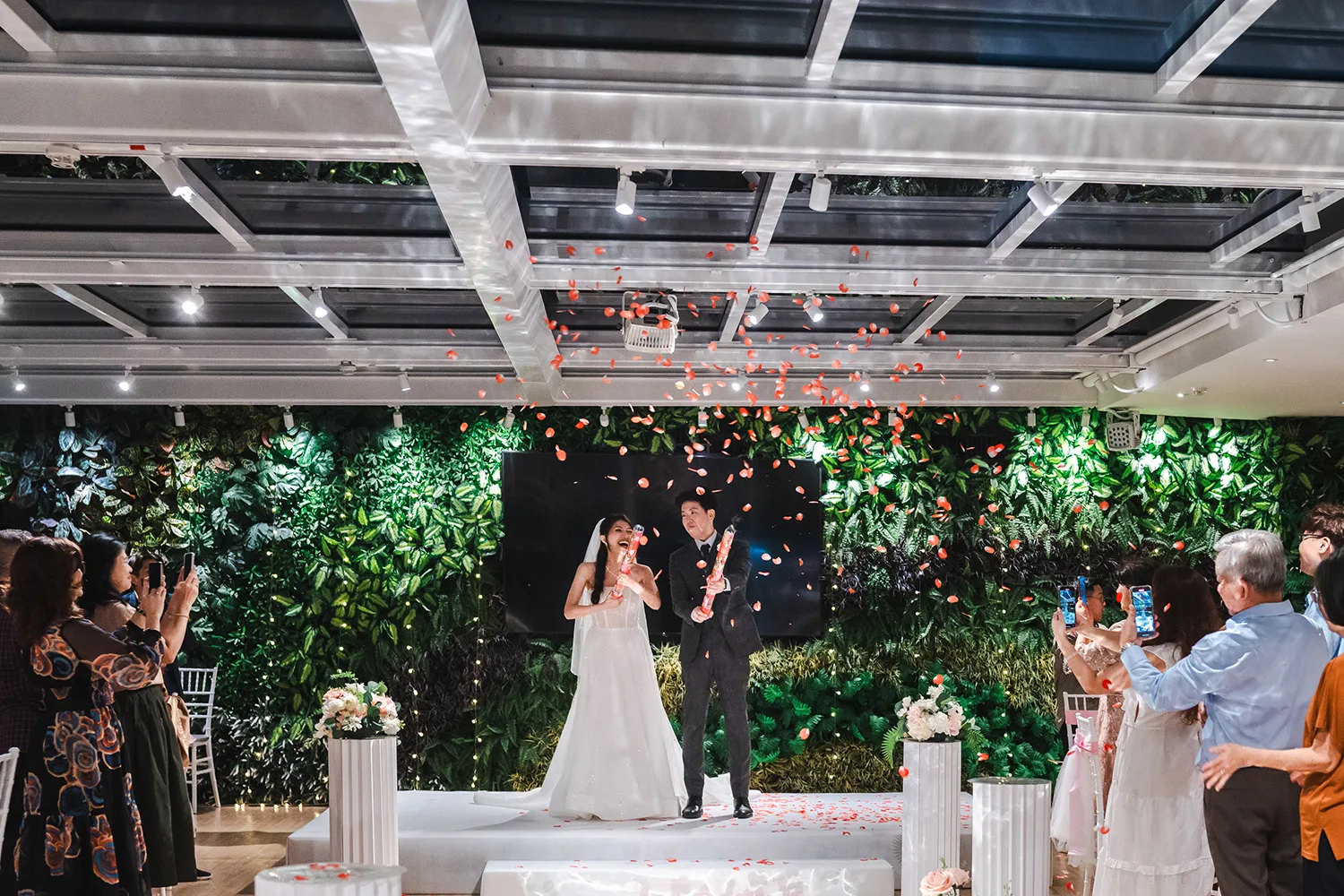 Actual day wedding at Sky Garden Sentosa, Singapore.