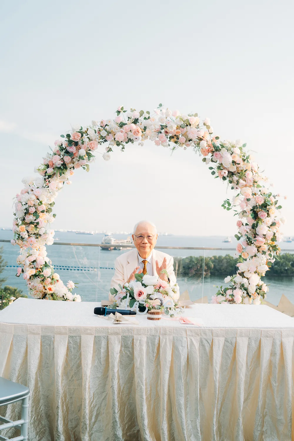 Actual day wedding at Sky Garden Sentosa, Singapore.