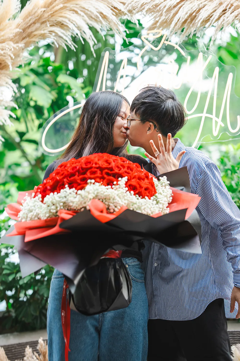 Marriage proposal at Capella Sentosa, Singapore.
