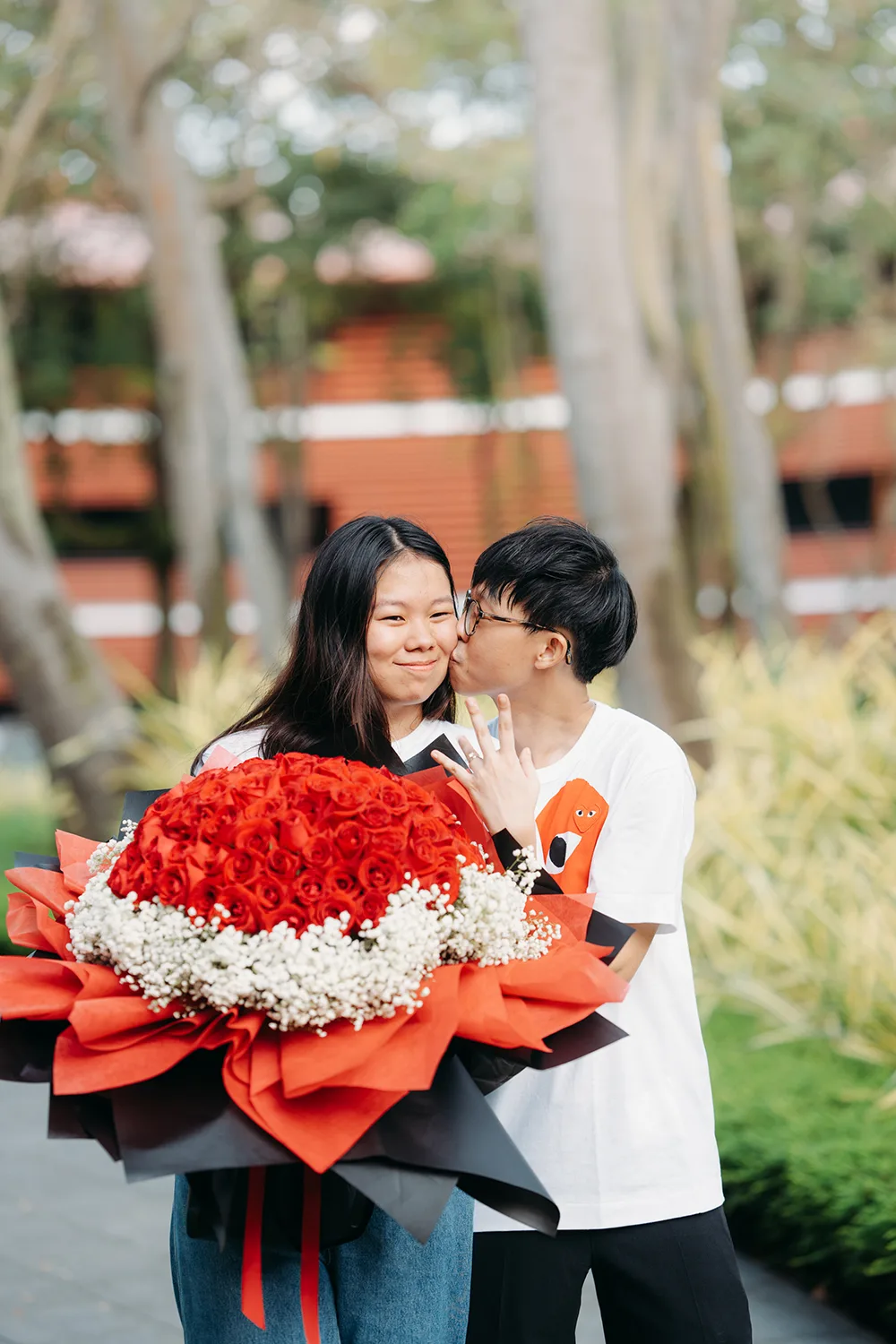 Marriage proposal at Capella Sentosa, Singapore.
