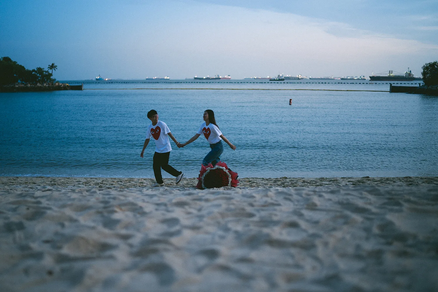 Marriage proposal at Capella Sentosa, Singapore.