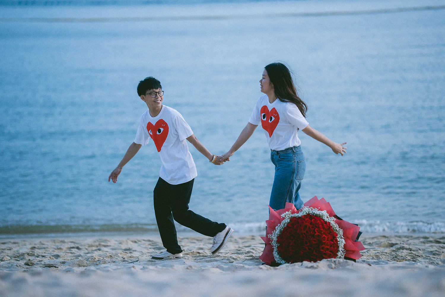 Marriage proposal at Capella Sentosa, Singapore.