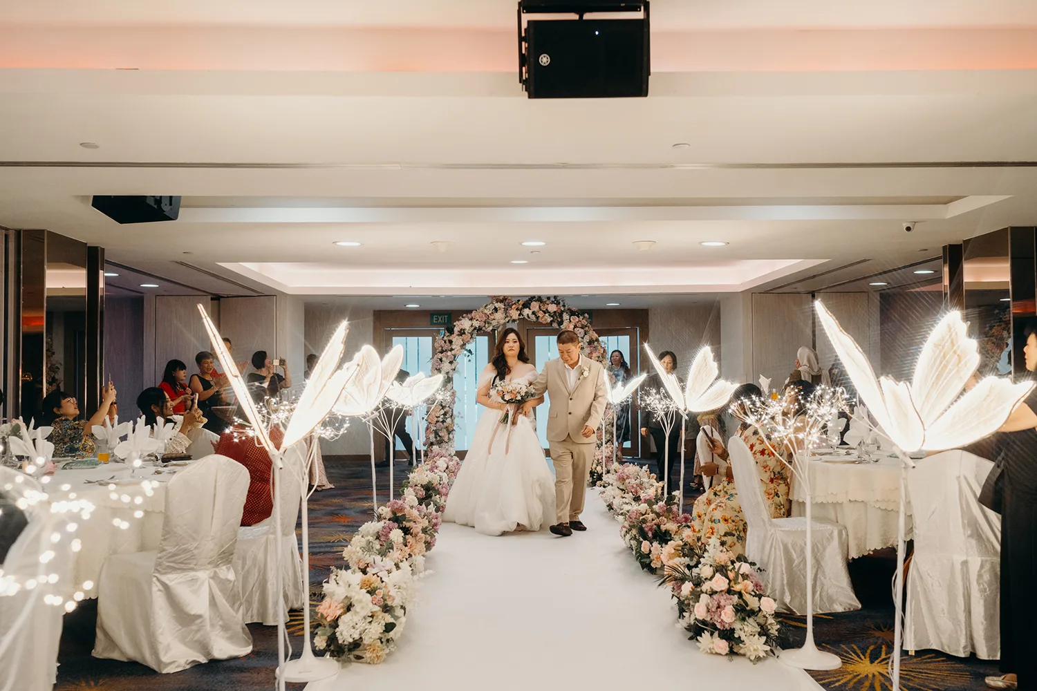 Actual day wedding at Orchid Country Club, Singapore.