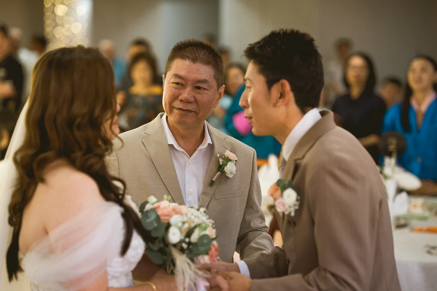 Actual day wedding at Orchid Country Club, Singapore.
