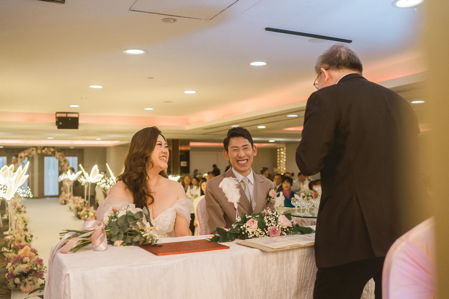 Actual day wedding at Orchid Country Club, Singapore.