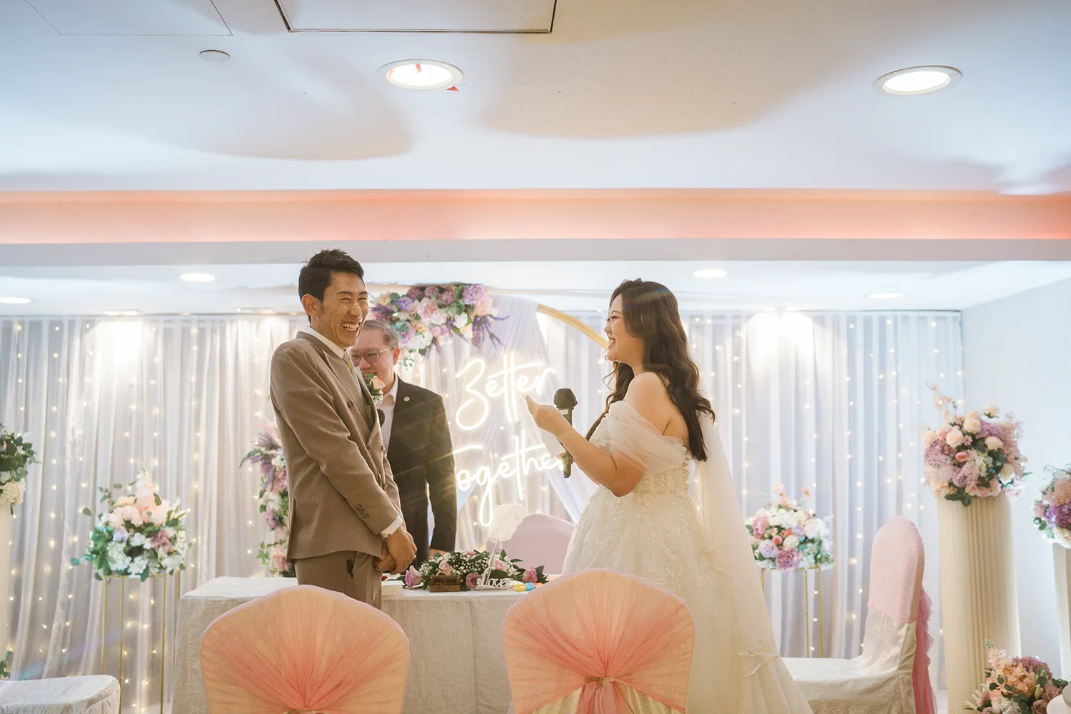 Actual day wedding at Orchid Country Club, Singapore.