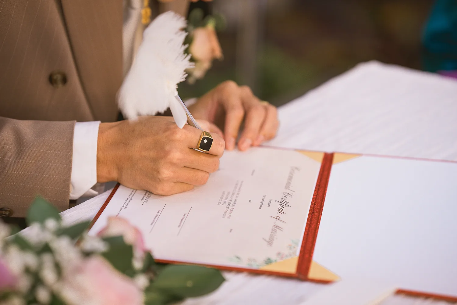 Actual day wedding at Orchid Country Club, Singapore.