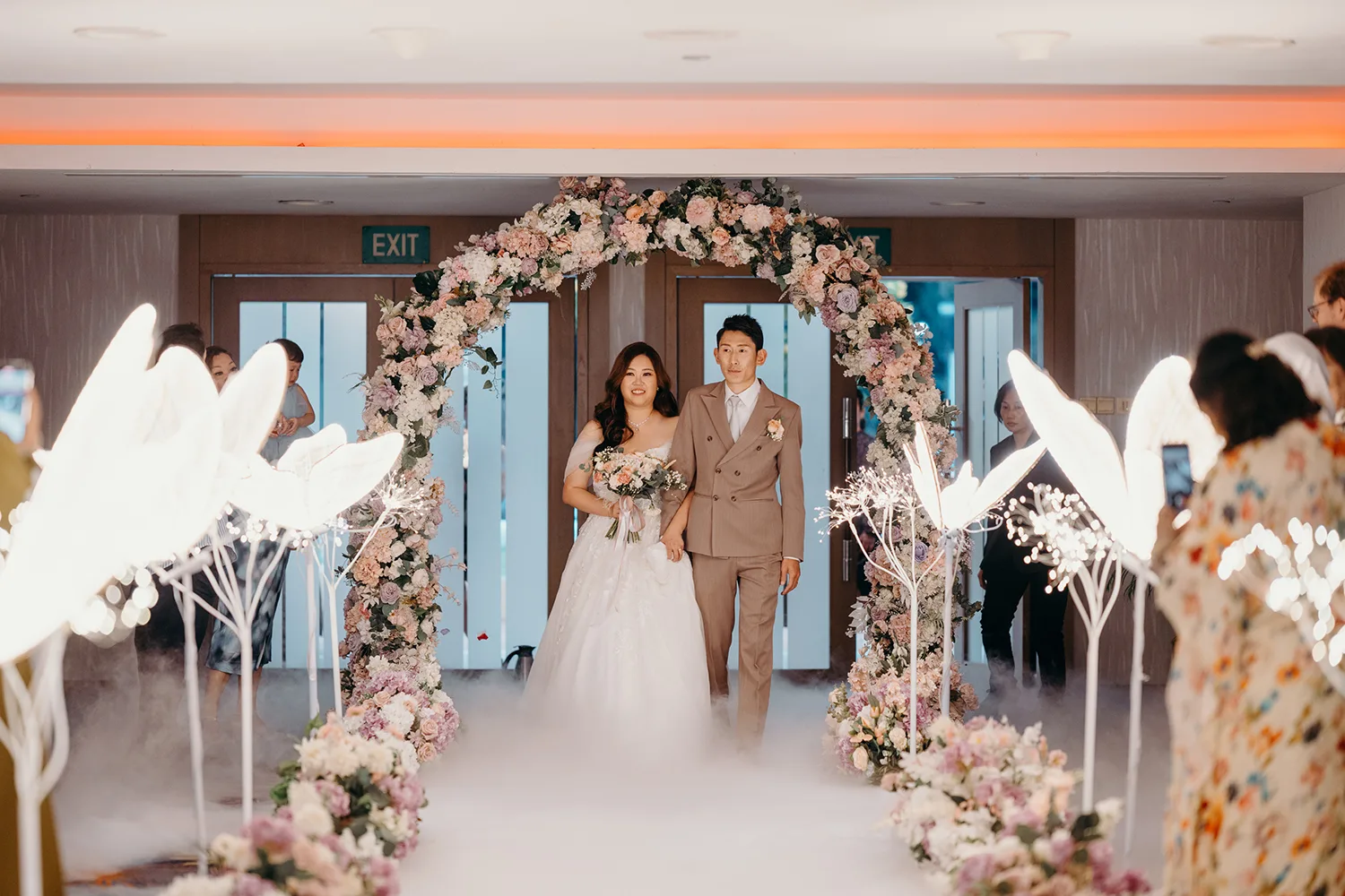 Actual day wedding at Orchid Country Club, Singapore.